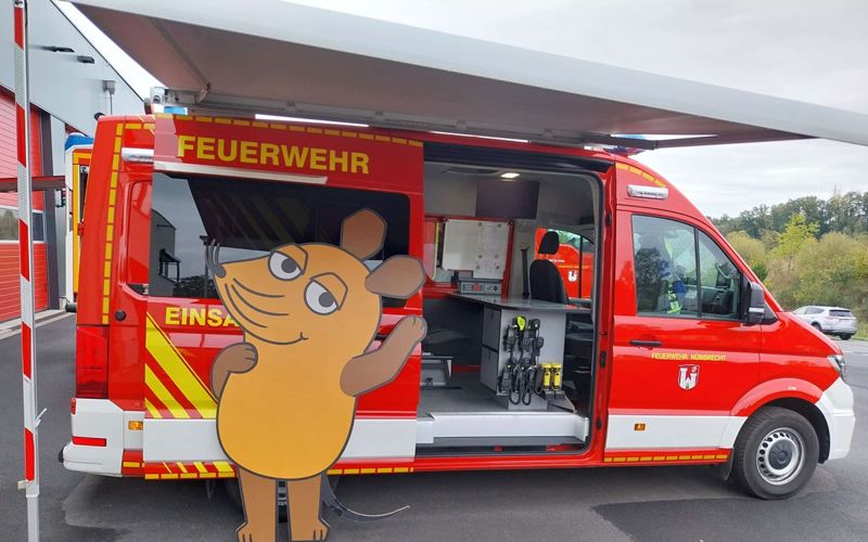 Spannende Einblicke beim Aktionstag „Türen auf mit der Maus“ bei der Feuerwehr Nümbrecht