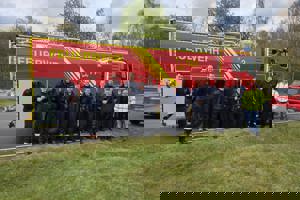 Fahrsicherheitstraining mit dem neuen Tankwagen