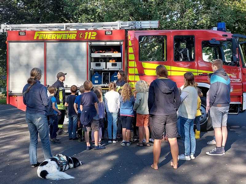 Brandschutzerziehung in der Schule Berkenroth
