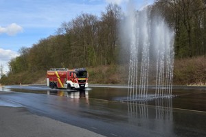 Fahrsicherheitstraining mit dem neuen Tankwagen